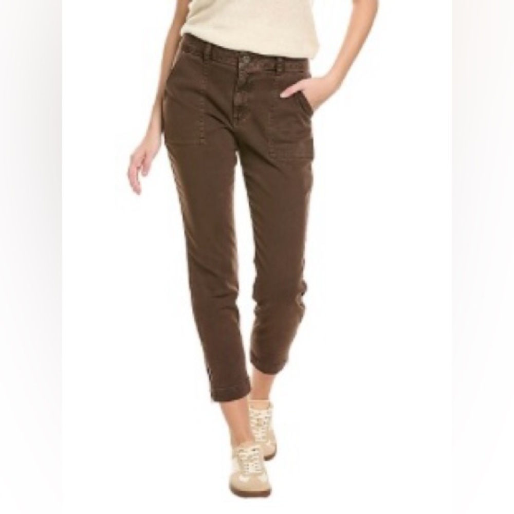Bella Dahl Sz 26 Rowan Side Zip Pocket Pants in Brown Denim